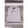 EMPORIO ARMANI - Camicia Modern Fit in Tessuto Operato -  Bianco