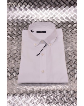 FAY - Camicia in cotone a manica Lunga - Bianco