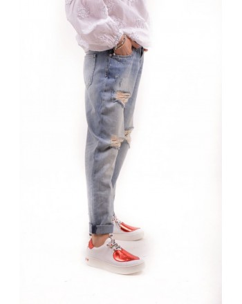 LOVE MOSCHINO - Jeans Used in Denim - Denim