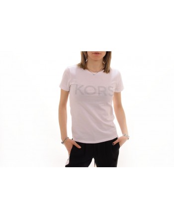 MICHAEL BY MICHAEL KORS - T-Shirt in cotone con strass - Bianco