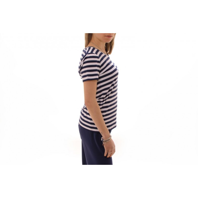 MICHAEL BY MICHAEL KORS - T-Shirt in cotone a righe - Navy/Bianco