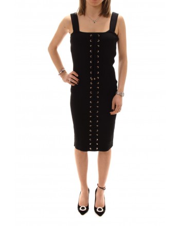MICHAEL BY MICHAEL KORS - Viscose Dress with Laces - Black
