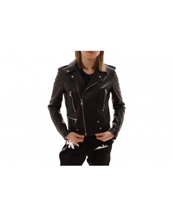 PHILIPP PLEIN - Studded Leather Jacket - Black