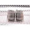 2 STAR - Leather Microsquared Low Sneakers  - Ice Grey/Silver