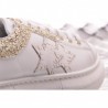 2 STAR - Sneakers Low con Dettagli Glitter  - Bianco/Oro