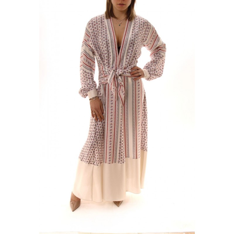 PHILOSOPHY di LORENZO SERAFINI  - V Neckline Long Dress - Multicolour