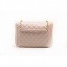 LOVE MOSCHINO -  Quilted Faux-leather bag  - Ivory