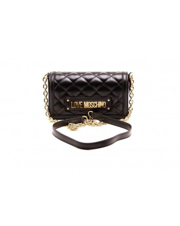 LOVE MOSCHINO -   Quilted Faux-leather bag - Black