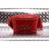 LOVE MOSCHINO -  Quilted faux leather pouch - Red