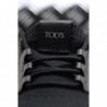 TOD'S -  Leather and Tech Fabric GYM Sneakers - Black