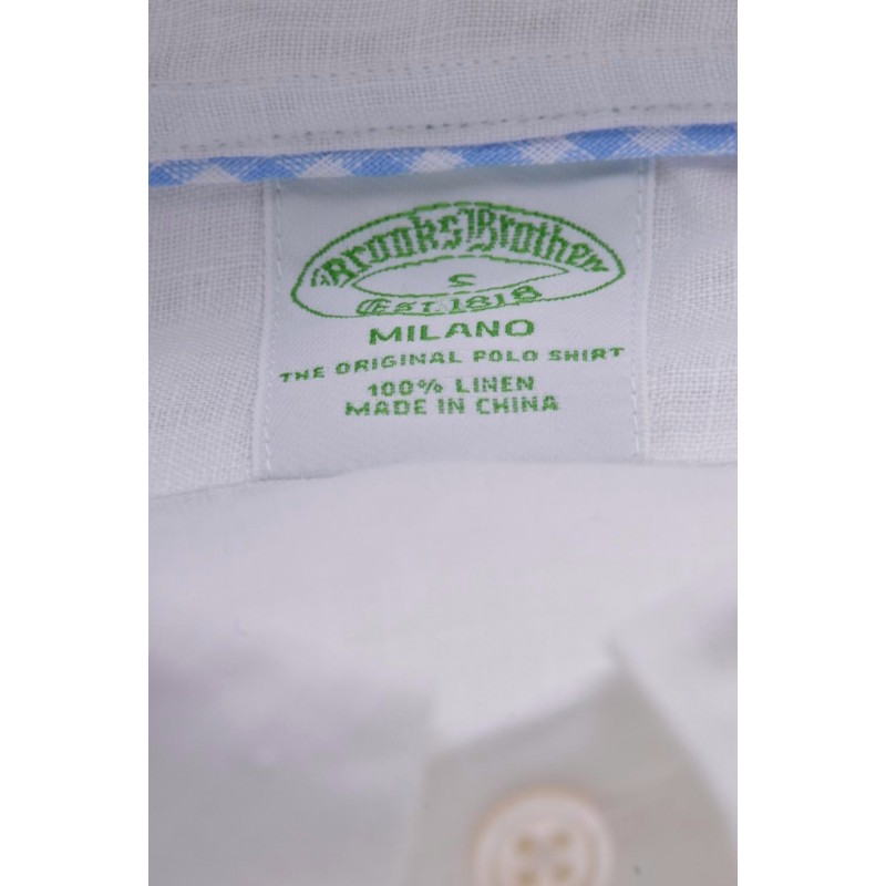BrooksBrothers -  Camicia in lino - Bianco