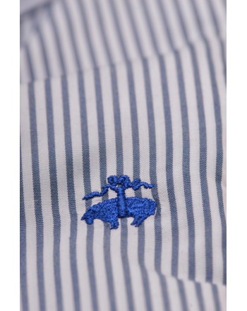 BROOKS BROTHERS - MILANO cotton shirt - - Stp Navy