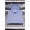 BROOKS BROTHERS -  MILANO cotton shirt - Light Blue
