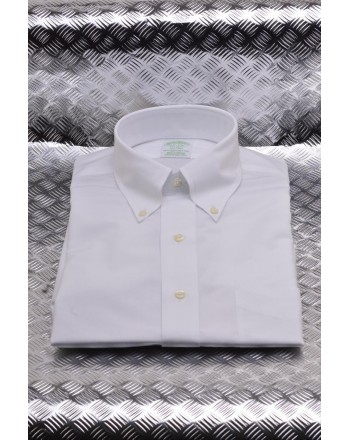 BROOKS BROTHERS - MILANO cotton shirt - White