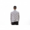 MCQ BY ALEXANDER MCQUEEN -  Cotton Shirt with FLAMING Pattern- White