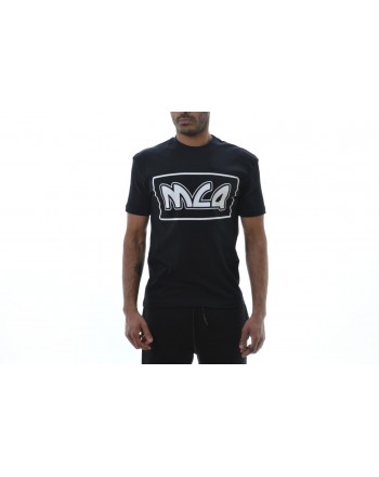 MCQ BY ALEXANDER MCQUEEN - T-shirt in cotone con stampa - Nero