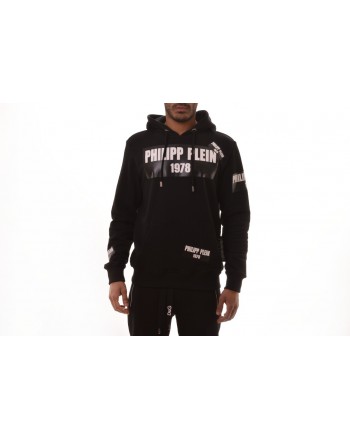 PHILIPP PLEIN - Logo Cotton Sweatshirt - Black