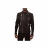 PHILIPP PLEIN -Leather Biker Jacket - Black