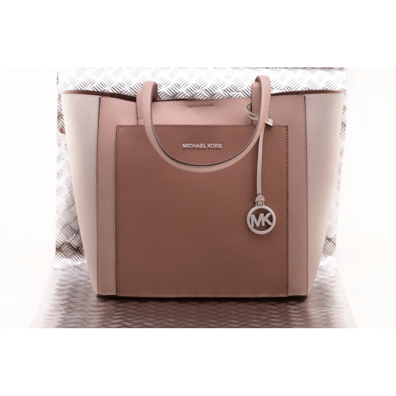 MICHAEL BY MICHAEL KORS -  GEMMA leather bag - Soft Pink/Brown