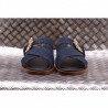MICHAEL BY MICHAEL KORS -  Denim and Leather Slippers FRIEDE  - Indigo