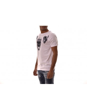 FRANKIE MORELLO - T-Shirt AGOSTINO in cotone - Bianco