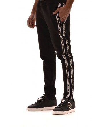 FRANKIE MORELLO -  Cotton trousers with printed - Black