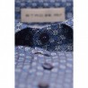 ETRO - Camicia in Cotone a Stampa Micro Losanghe - Azzurro