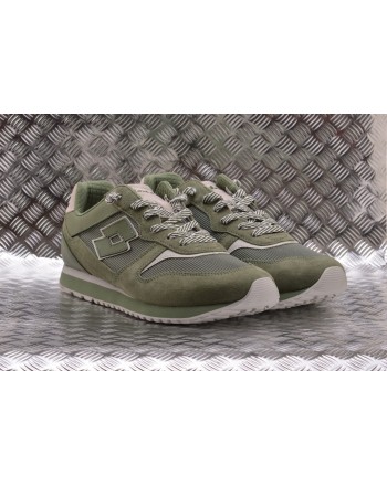 LOTTO LEGGENDA -  TOKIO GINZA leather sneakers - Oil Green/White