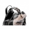 PINKO - CARTER Backpack with Faux fur - Black/Grey