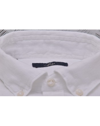 FAY - Camicia in lino - Bianco