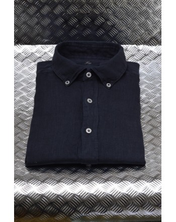 FAY - Camicia in lino - Blu