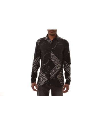 VERSACE COLLECTION - Munster Styled Shirt  -Black /Patterned