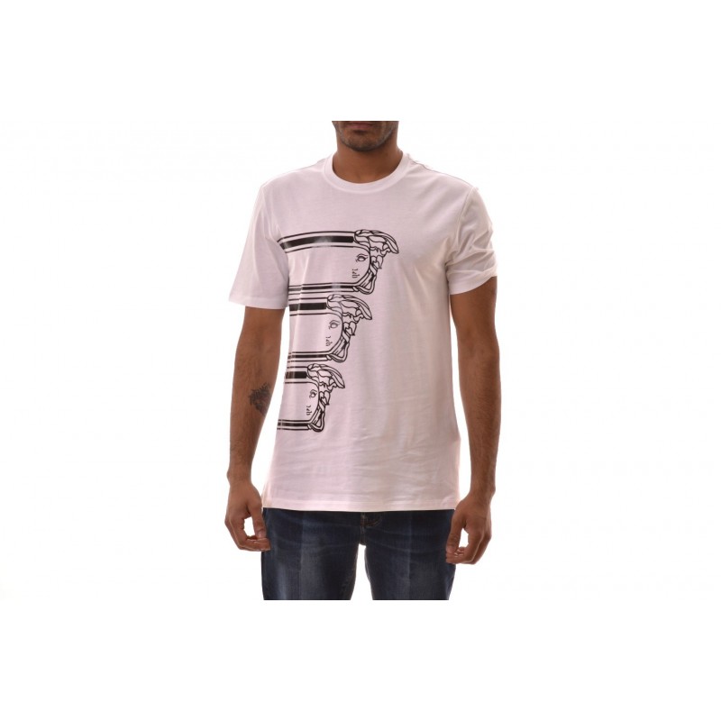 VERSACE COLLECTION - Cotton T-Shirt with LOGO printed - White