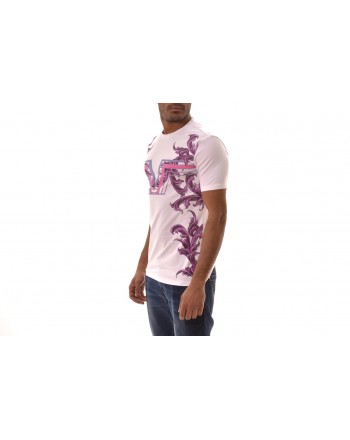 VERSACE COLLECTION - T-Shirt con stampa Logo  - Bianco/Stampa