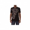 VERSACE COLLECTION - T-Shirt con stampa Medusa Colorata  - Nero/Stampa