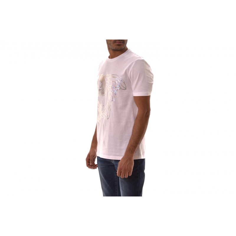 VERSACE COLLECTION - Medusa Cotton T-Shirt   - White/Patterned