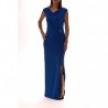 POLO RALPH LAUREN - Long Dress with Jewel Buckle SHAYLA - Light Blue