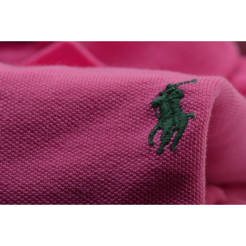 POLO RALPH LAUREN - Slim Fit Cotton Polo Shirt  - Maui Pink