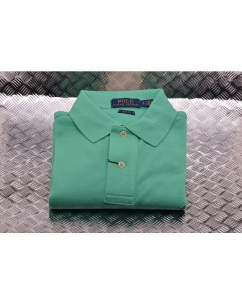 POLO RALPH LAUREN - Slim Fit Cotton Polo Shirt  - Sunset Green
