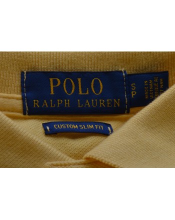 POLO RALPH LAUREN -  Custom Slim Cotton Polo Shirt - Fall Yellow