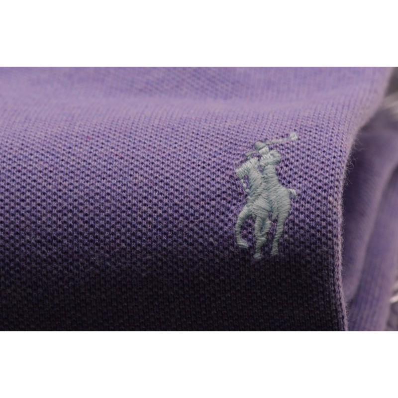 POLO RALPH LAUREN -   Custom Slim Cotton Polo Shirt - Lilac