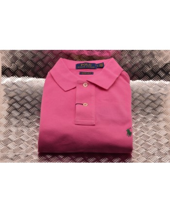 POLO RALPH LAUREN - Custom Slim Fit Cotton Polo Shirt - Maui Pink