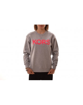 MICHAEL BY MICHAEL KORS - Cotton Sweater with Logo - Neon Pink