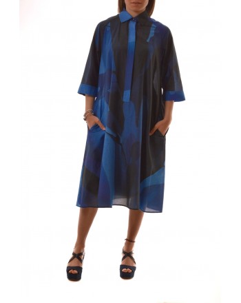 MaxMara - Silk blend dress - Blue