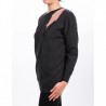 PINKO - GELSOMINO jersey in Viscose - Anthracite/Pink