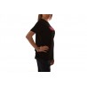 MICHAEL BY MICHAEL KORS - T-Shirt in cotone con stampa e strass - Nero/Neon Pink
