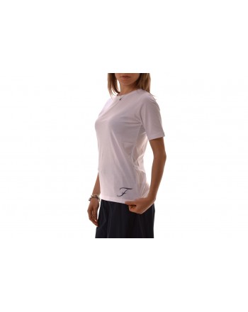 FAY- Cotton T-Shirt with Logo - White