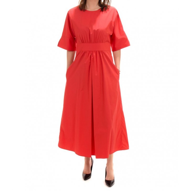 MaxMara Studio - Cotton poplin dress - Red