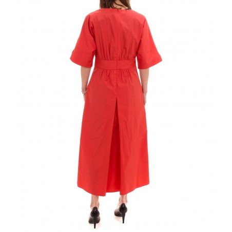 Donna Abbigliamento da Abiti da Abiti corti e miniabiti Miniabito Fagiani in cotoneMax Mara in Cotone di colore Rosso 