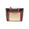LOVE MOSCHINO - Shopping Bag with Logo -White/Red/Black